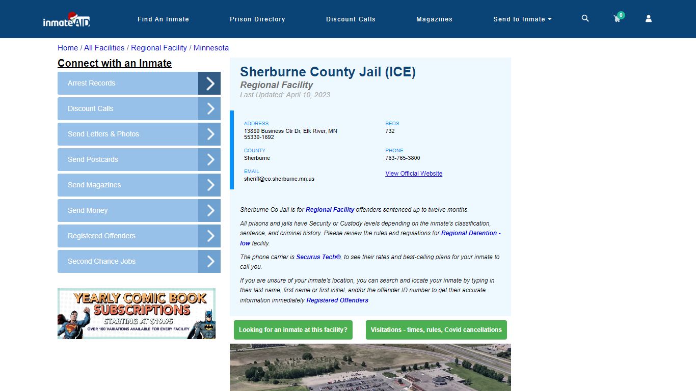Sherburne County Jail (ICE) - Inmate Search | Visitation - Elk River, MN